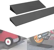 AQGILL Portable Transition Threshold Ramp for Robot Vacuum, Solid Rubber Wheelchair Ramp, 1" 2" Rise Door Ramp Sturdy & Easy to Carry, Ideal for Indoor Outdoor Kitchen Steps(50x14x5cm)