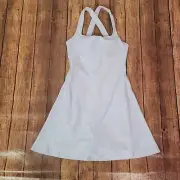 Citrine Tabi Dress Womens Light Blue S Crisscross Sleeveless Mini Shorts Pockets
