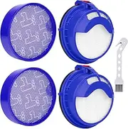 Filter Replacement Parts for Dyson DC25 Ball Vacuum Cleaner, 2 Pre-Motor Filters & 2 Post Motor HEPA Filters, Fits All DC25 Models -Compare to Part # 919171-02 and 916188-06