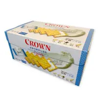 在飛比找ETMall東森購物網優惠-Crown 多穀牛奶夾心餅乾 48包入