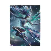 Velveteen Plush Blanket Spectral Shard Dancer Ethereal Light Cosmic