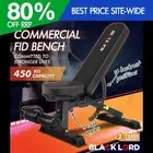 BLACK LORD Commercial Weight Bench FID Bench Flat Incline Decline Press Gym