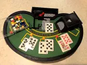 New in box ! Mini Black Jack Table Game Set Table Top Games