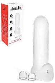 Adam and Eve Mr Thick 8.5" Penis Extension with Ball Strap & Spacers