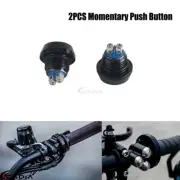 2x Handlebar Switch Momentary Push Button Switch Button For Harley Softail Dyna
