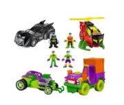 Imaginext DC Super Friends Epic Battle - Joker Surprise Riddler Robin Vehicles