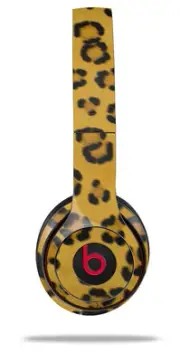 Skin Wrap for Beats Solo Wireless 2 3 4 Leopard Skin SKIN ONLY