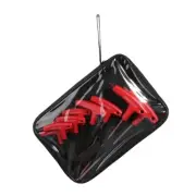 9x H1.5-H10 T-Handle Allen Wrench Set with Ergonomic Handle for Auto Maintenance