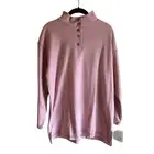 Vintage Willow Ridge Waffle Knit Mauve Long Mock Neck Top NWT
