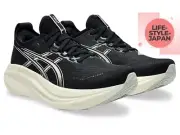 ASICS GEL-NIMBUS 27 "EXTRA WIDE" 1011B957 002 Black/Lake Grey Men Running Shoes