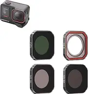 TEHAOUU Filter for Insta360 AcePro2 Fliters Waterproof UV, CPL, ND8/16/32/64 Dimming and Polarizing Mirror Camera Accessories (ND8/16/32/CPL)