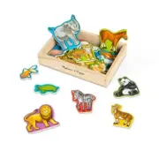 Melissa & Doug - Wooden Animal Magnets from Tates Toyworld