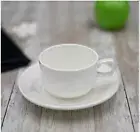 Wilmax White Porcelain Set Of 6 (7 Oz | 220 Ml Tea Cups & Saucers)
