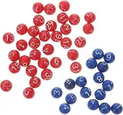ifundom Bingo Game Balls 49pcs Numbered Balls Bright Design for Party Easy to Catch Attention