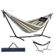 New Vivere 2.7M Cotton Hammock Bundle Desert Moon