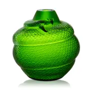 Lalique Serpent Vase, Amazon Green