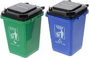 STOBOK 2pcs Trash Can Cup Recycle Bin for Stationary Containers Desk Trash Can Garbage Organizer Mini Dumpster Pencil Garbage Can Toys Trash Can Shape Pen Holder Office Small Makeup Stand
