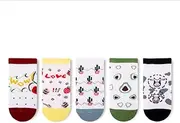 HUSDCX Low Cut Socks for Women Socks Non Slip Low Cut Liner Athletic Cotton Ankle Socks 5 Pairs