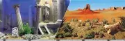 Atlantis Double Sided Aquarium Background 19 X 50 Null