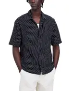 Madewell Textured Stripe Short Sleeve Shirt
