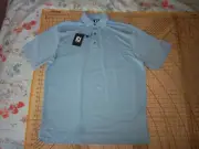 MENS LARGE FOOTJOY TEAL/PINK STRIPES INFINITY OF SCOTTSDALE POLO SHIRT - NWT
