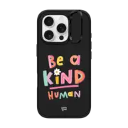 iPhone 16 Pro Impact Ring Stand Case MagSafe Compatible Be Kind by Laura Jane Illustrations
