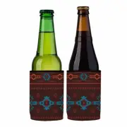 Brown Navajo Rug Stubby Cooler 2-Pack - Standard