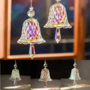 Rainbow Crystal Window Ornaments Wind Chimes Bell Glass Christmas Pendant Glass