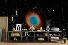 3D Space Planet Wallpaper Wall Mural Removable Self-adhesive 304