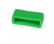 Pair of Watch Strap Band Keepers Loops Compatible with the Wahoo ELEMNT RIVAL - Lime Green