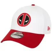 Deadpool Logo Home Colors New Era 39Thirty Fitted Hat Multi-Color