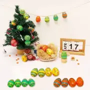 Easter Egg Ornament Easter Eggs 12pcs Easter Egg Figurine Ornaments Diy Eggs