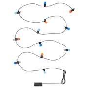 SOLVINDEN LED lighting chain with 12 bulbs, battery-operated/outdoor multicolour