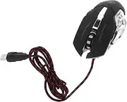 FELTECHELECTR USB Wired Gaming Mouse Ergonomic Design with RGB Backlight Professional Game Chip for Office and Gaming Comfortable Grip for Long Sessions