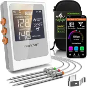 Wireless Meat Thermometer with 2 Stainless Steel Probes, Bluetooth and Wifi Smar