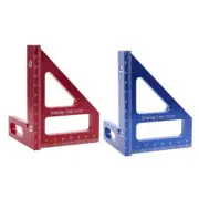 Carpenter for Triangle Ruler Aluminum Alloy Scale Ruler 45/90 Degree Angle Ruler