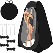 BZTANG Pop Up Shower Tent Portable Camping Bathroom Toilet Tent Changing Dressing Room Privacy Shelters Room for Hiking Beach Sun Shelter Picnic Fishing UPF50+ Waterproof