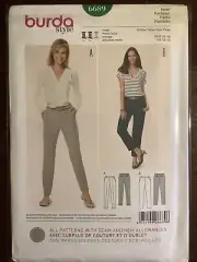 New BURDA Misses Pants Pattern No. 6689 Size 10-20