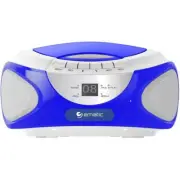 Ematic EBB9224BU with AM/FM Radio, Bluetooth Audio and Speakerphone (Blue)- New
