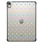 iPad Air 11-inch (M2/M3) iPad Impact Case Pastel Multicolor Polka Dot Transparent