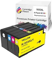 Cartridge Planet 4 Pack (1BK,1C,1M,1Y) Compatible Ink for HP 955XL for HP Officejet Pro 7720 7730 7740 8210 8216 8710 8720 8730 8740 8745