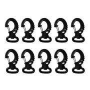 10Pcs Scubas Diving Buckles Single Ended Clip Hook Nylon Swivels Snap Hook