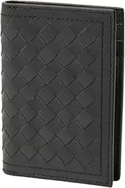 [Bottega Veneta] 464902 V465Y Intrecciato Men's Card Case, Dark Gray, ワンサイズ