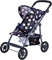 Knorrtoys Liba 16843 Doll's Buggy Star Blue Pink