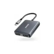 ANKER POWEREXPAND USB C TO DUAL HDMI ADAPTER 4K 30HZ 60HZ TYPE C NEW A83240A1