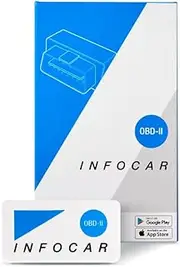 INFOCAR Smart Vehicle Health Monitor, Wireless Bluetooth OBD2 Car Code Reader with App, Car Scan Tool for iPhone and Android