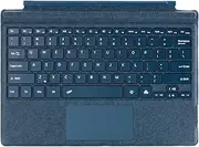 Surface Keyboard Pro 3/4/5/6/7 BT 5.1 Colourful Backlit Magnetic Slim 10m Design for Surface Pro Keyboard Blue