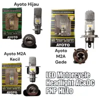 在飛比找蝦皮購物優惠-Ayoto 摩托車大燈燈泡前摩托車燈 led 大燈 H4 a