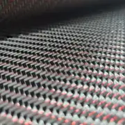 Metallic Carbon fiber & Red&Silver reflection mixed fabric Twill cloth 100*200