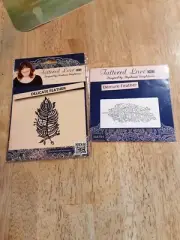 NIP Tattered Lace "Delicate & Demure" Feathers Dies 2Pc. Set. RETIRED & HTF!!
